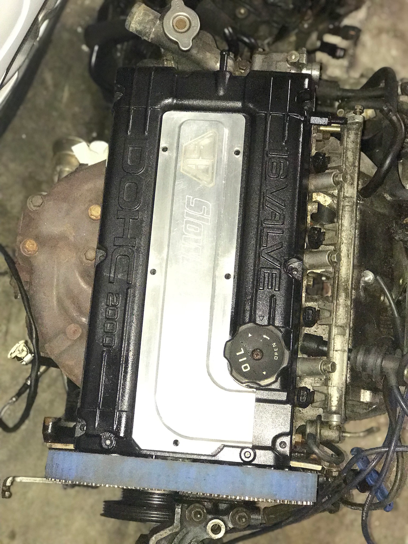 Sorry for the picture orientation, I took this when I was smashed. Just sat it on the motor we’re using for a picture. I even ended up sanding the old school Billet plug cover.